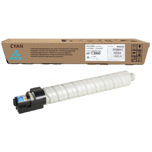 Ricoh Toner 888643 | 842033 | MPC3000 cyan