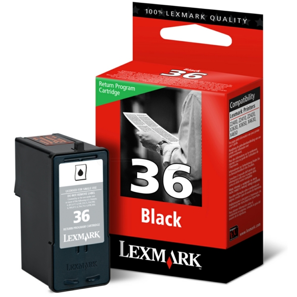 Lexmark Tinte 18C2130E | 36 schwarz