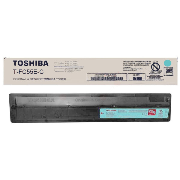 Toshiba Toner T-FC55CE | 6AG00002318 | T-FC55E-C | TFC55EC cyan