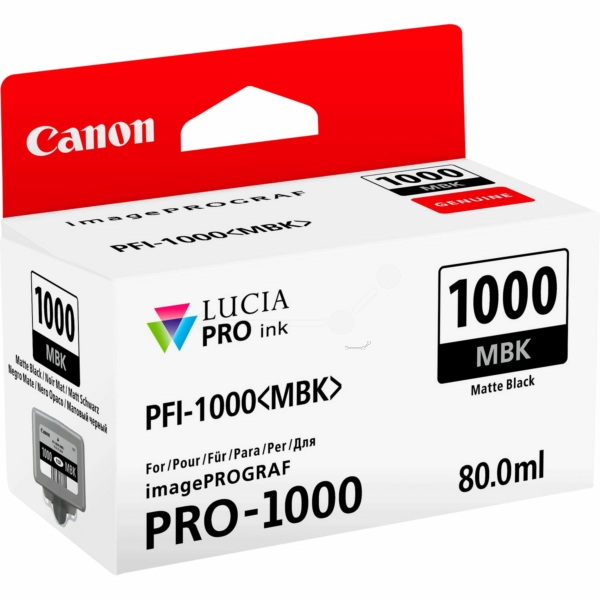 Canon Tinte 0545C001 | PFI-1000MBK | PFI1000MBK schwarz