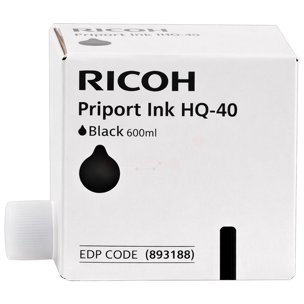 Ricoh Tinte 893188 | 817225 | JP40HQ schwarz