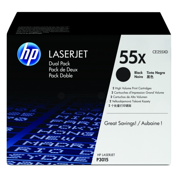 HP Toner CE255XD | 55X | 55XBLACK schwarz