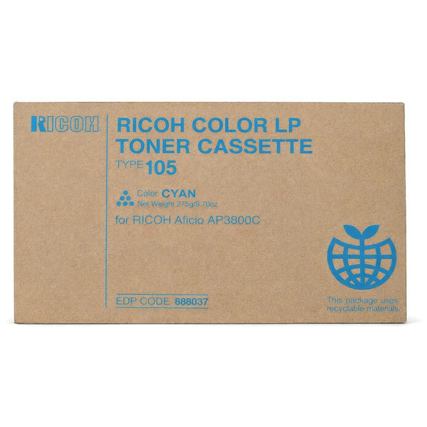 Ricoh Toner 885409 | 888037 | TYPE105C cyan