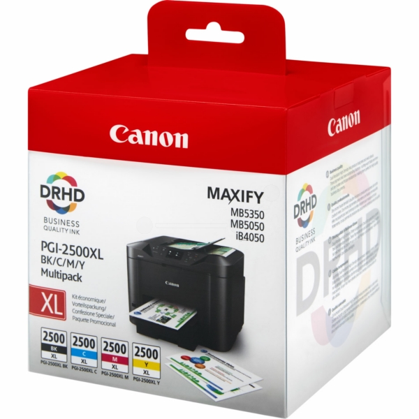 Canon Tinte PGI-2500 | PGI2500 | 9254B004 | PGI-2500XLBKCMY | PGI2500XLBKCMY
