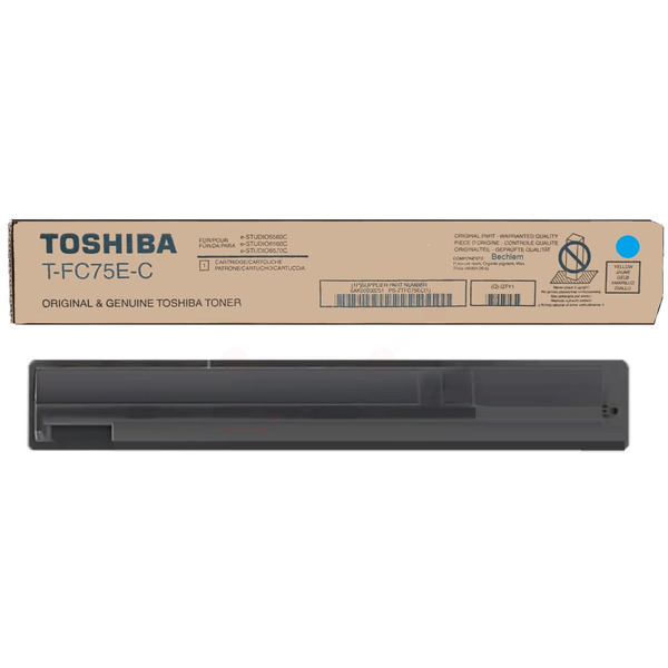 Toshiba Toner T-FC75EC | 6AK00000251 | TFC75EC cyan