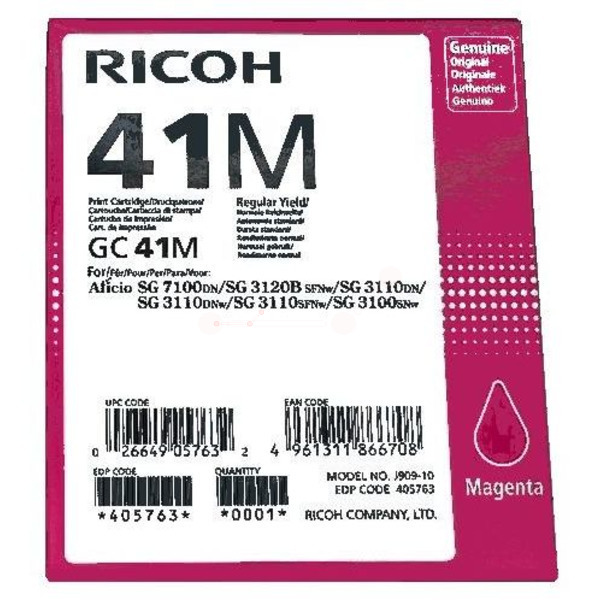 Ricoh Tinte 405763 | GC-41M | GC41M magenta