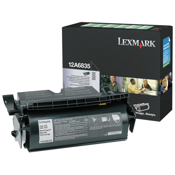 Lexmark Toner 12A6835 schwarz