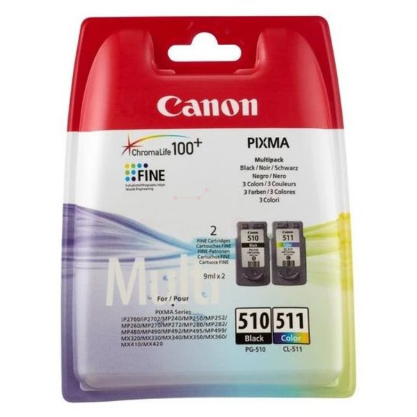 Canon Zubehör PG-510 | PG510 | CL-511 | CL511 | 2970B010 | PG-510+CL-511 | PG510CL511