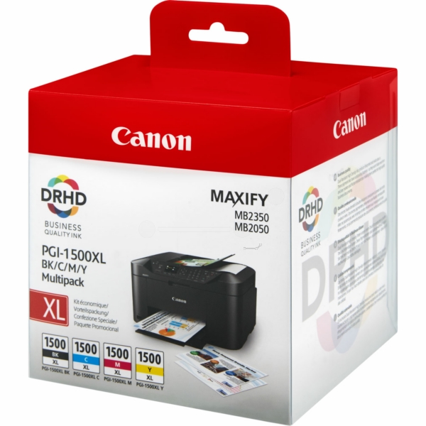 Canon Tinte PGI-1500 | PGI1500 | 9182B004 | PGI-1500XLCMYBK | PGI1500XLCMYBK