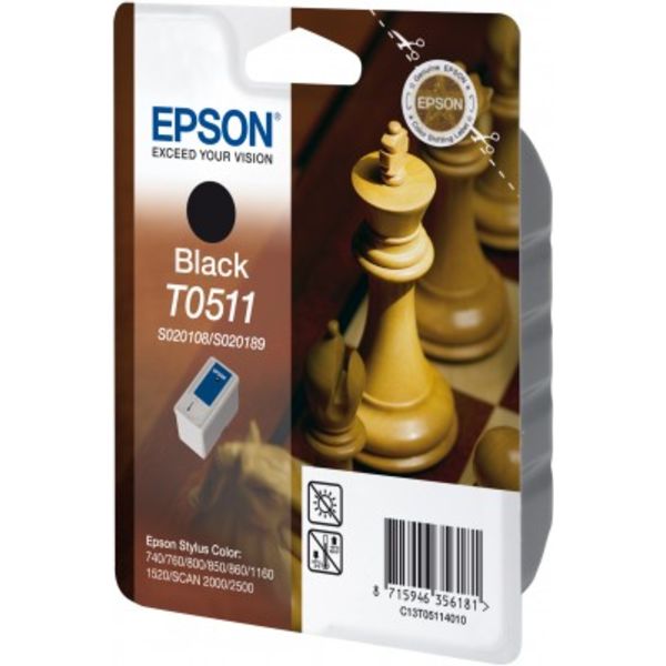 Epson Tinte C13T05114010 | BT0511 | T05114010 | T0511 schwarz