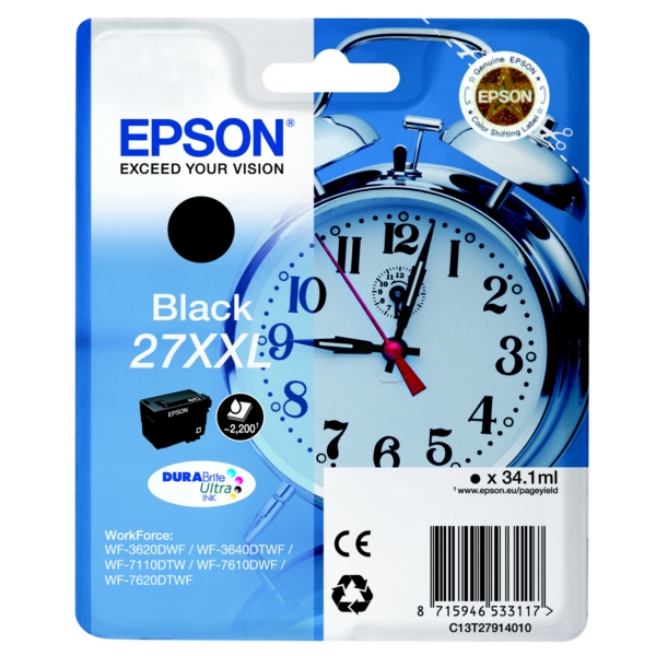 Epson Tinte C13T27914012 | 27XXL | T27914012 schwarz