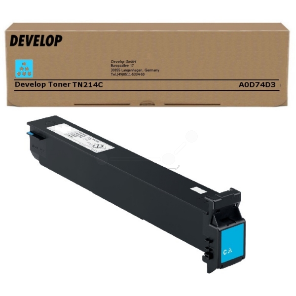Develop Toner TN-214 | TN214 | A0D74D3 cyan