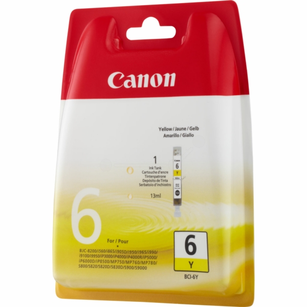 Canon Tinte BCI-6 | BCI6 | 4708A002 yellow