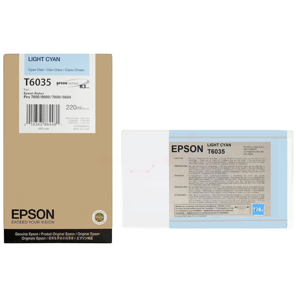 Epson Tinte C13T603500 | T6035 | T603500 cyan