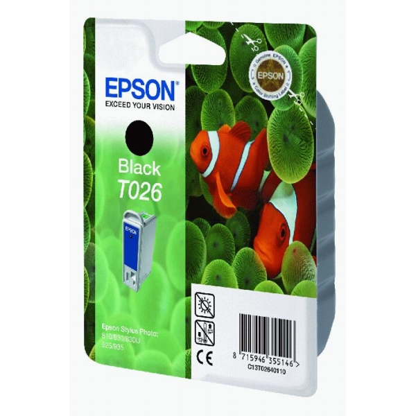 Epson Tinte C13T02640110 | BT026 | T026 | T02640110 | T0264 schwarz