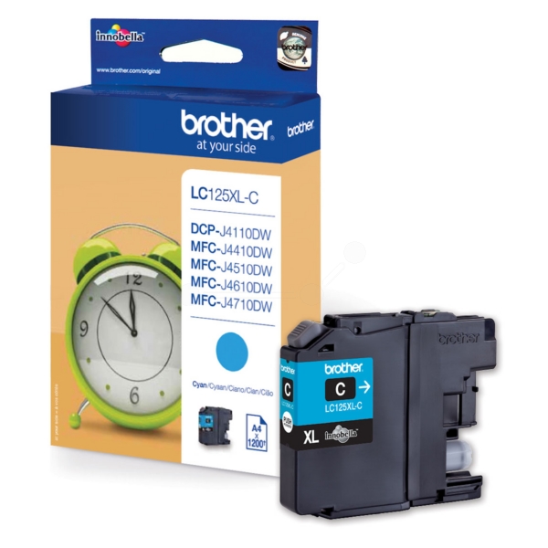 Brother Tinte LC-125XL | LC125XL | LC-125XLC | LC125XLC cyan
