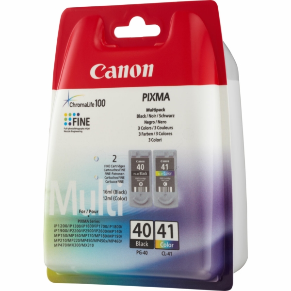 Canon Tinte PG-40 | PG40 | CL-41 | CL41 | 0615B043 | PG-40+CL-41 | PG40CL41