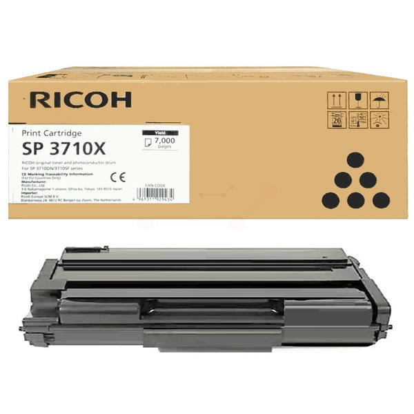 Ricoh Toner 408285 | SP-3710X | SP3710X schwarz