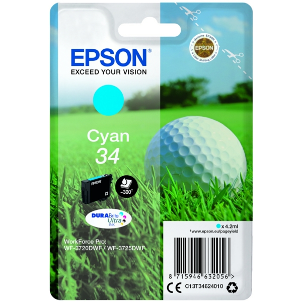 Epson Tinte C13T34624010 | 34 | T34624010 | T3462 cyan
