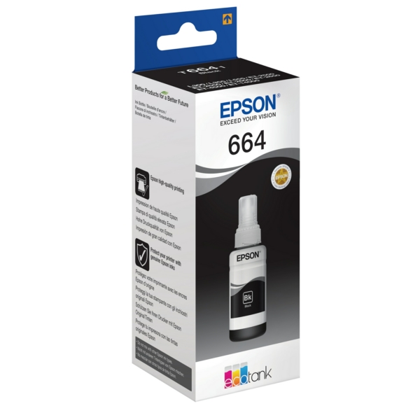 Epson Tinte C13T664140 | T6641 | 664 | T664140 schwarz