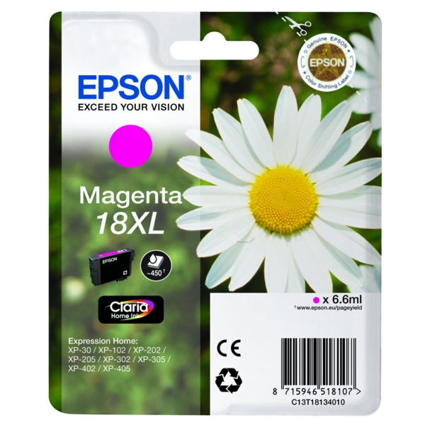 Epson Tinte C13T18134012 | 18XL | T18134012 | T1813 magenta