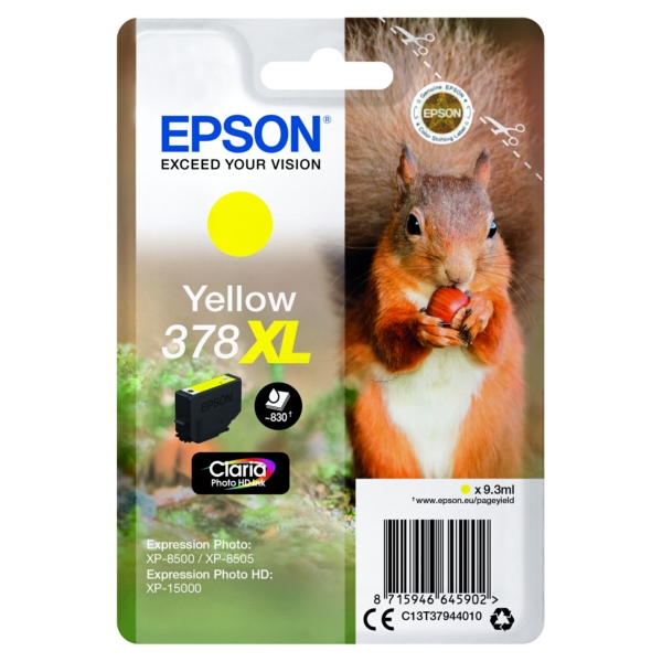 Epson Tinte C13T37944010 | T37944010 | T3794 | 378XL yellow