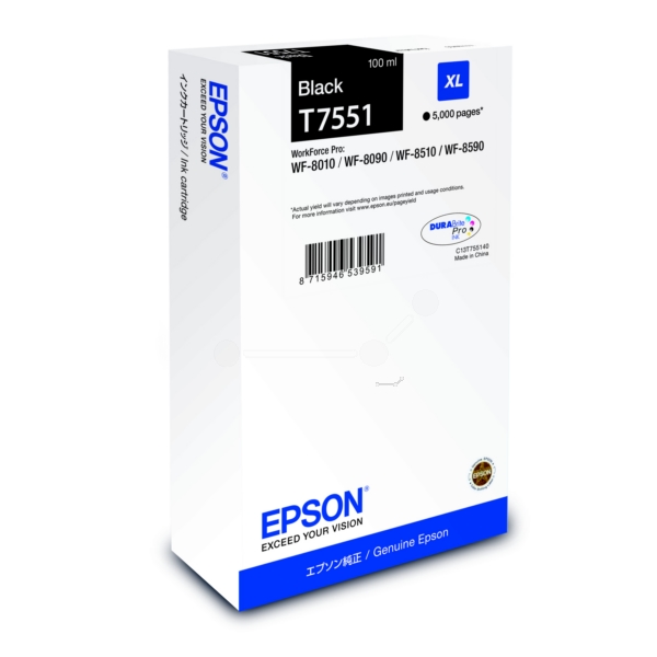 Epson Zubehör C13T755140 | T7551 | T755140 schwarz