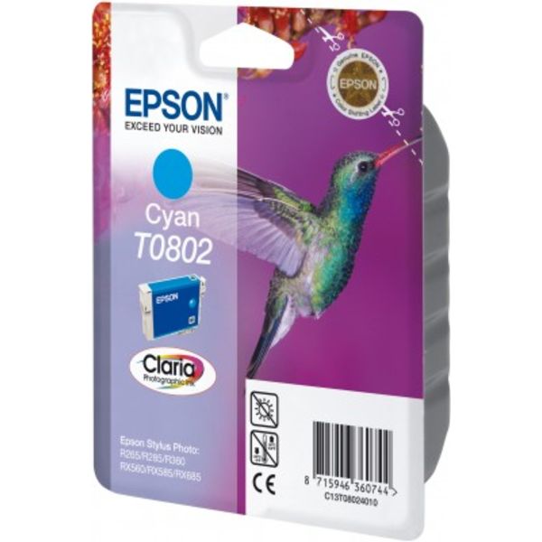 Epson Tinte C13T08024011 | T0802 | BT0802 | T08024011 cyan