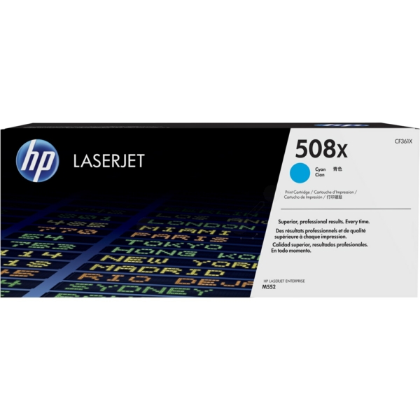 HP Toner CF361X | 508XCYAN | 508X cyan