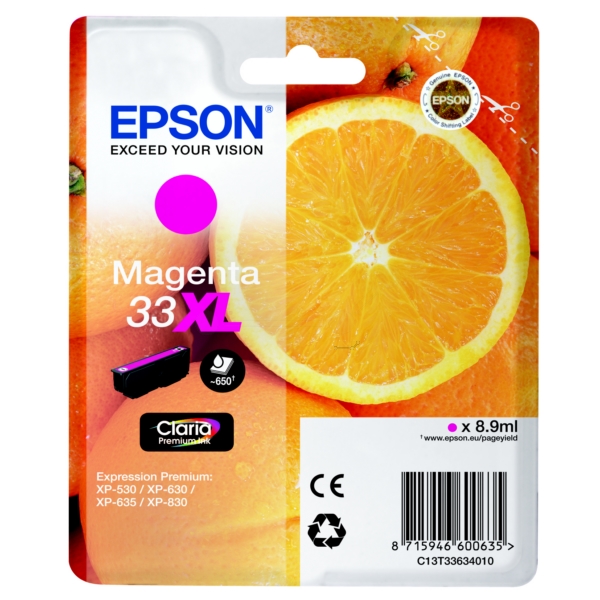 Epson Tinte C13T33634012 | 33XL | T33634012 | T3363 magenta