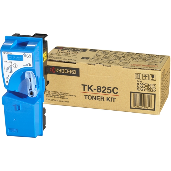 Kyocera Toner TK-825 | TK825 | 1T02FZCEU0 | TK-825C cyan