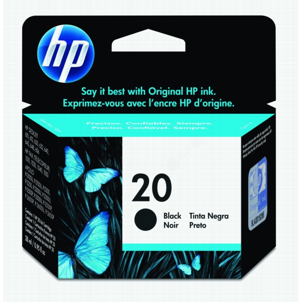 HP Tinte C6614DE | 20 | 20BLACK | 20BK schwarz