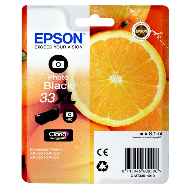 Epson Tinte C13T33614012 | T33614012 | 33XL | T3361 schwarz