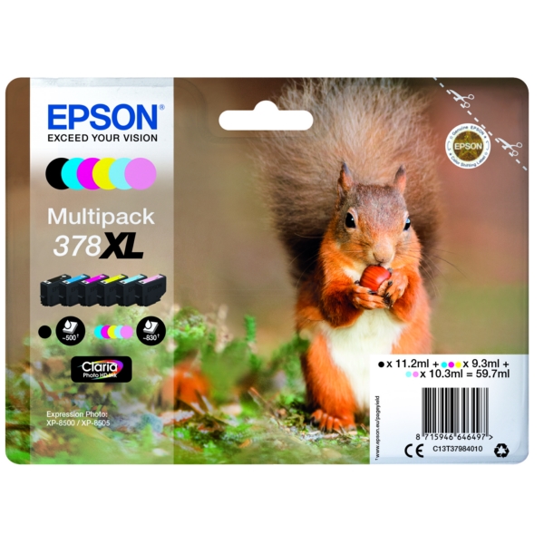 Epson Tinte C13T37984010 | T37984010 | T3798 | 378XL