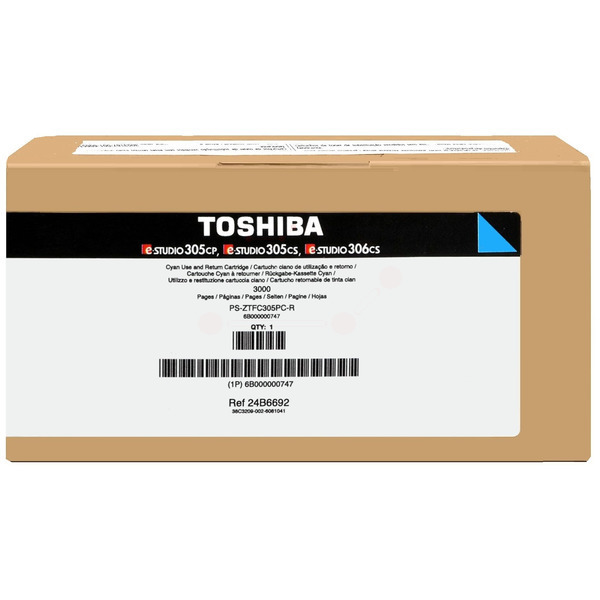 Toshiba Toner T-305PC-R | 6B000000747 | T305PCR cyan