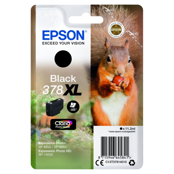 Epson Tinte C13T37914010 | T37914010 | T3791 | 378XL schwarz