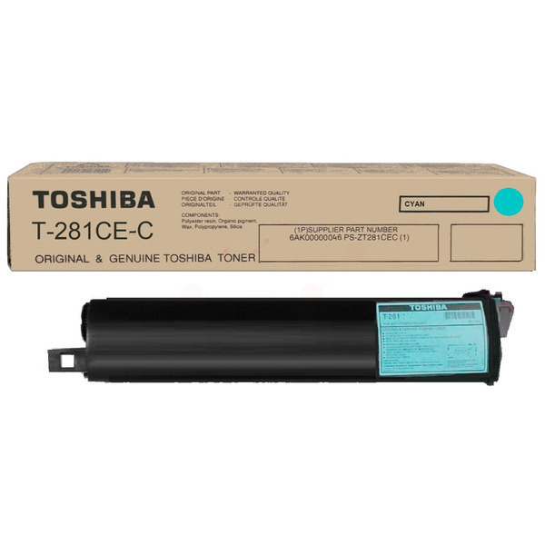 Toshiba Toner T-281CEC | 6AK00000046 | T-281CE-C | T281CEC cyan