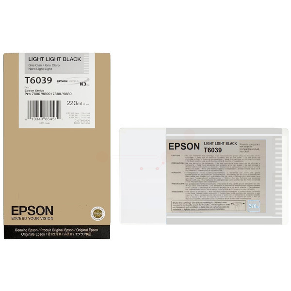 Epson Tinte C13T603900 | T6039 | T603900 schwarz
