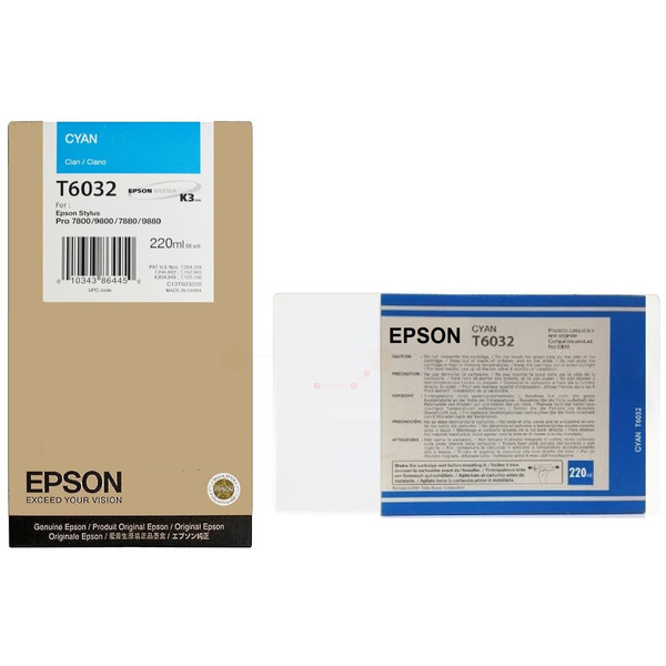 Epson Tinte C13T603200 | T6032 | T603200 cyan