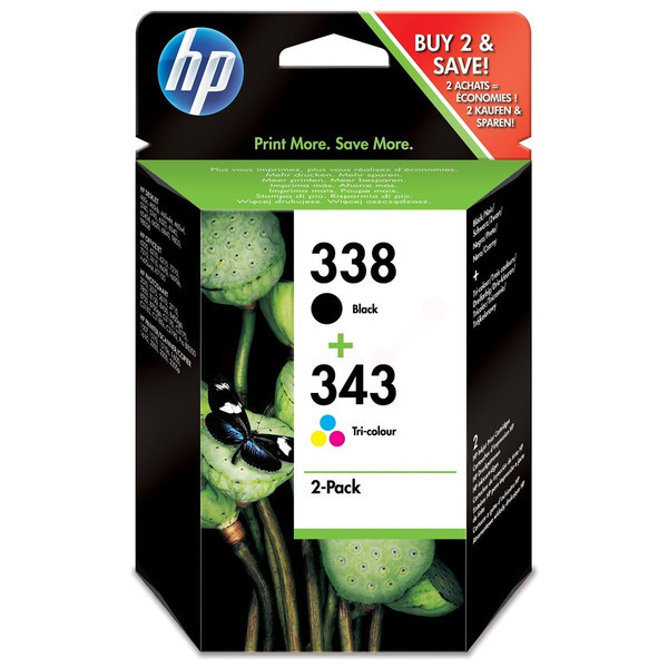 HP Tinte SD449EE | 338+343 | 338343 schwarz