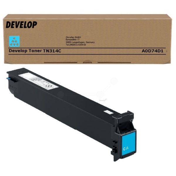Develop Toner TN-314 | TN314 | A0D74D1 cyan