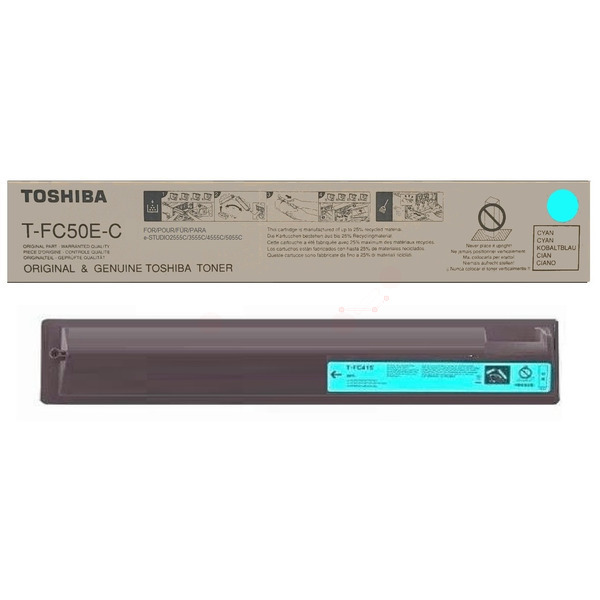 Toshiba Toner T-FC50EC | 6AJ00000113 | T-FC50E-C | TFC50EC cyan