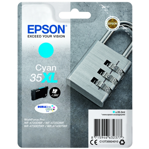 Epson Tinte C13T35924010 | 35XL | T35924010 | T3592 cyan