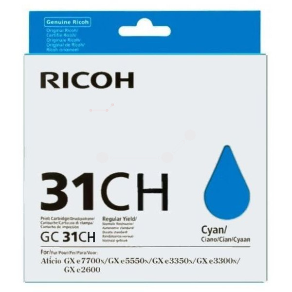 Ricoh Toner 405702 | GC-31CH | GC31CH cyan