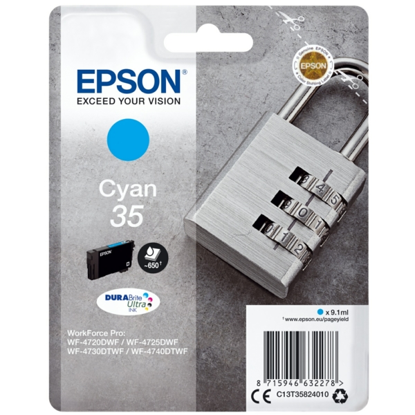 Epson Tinte C13T35824010 | 35 | T35824010 | T3582 cyan