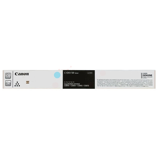 Canon Toner C-EXV 58 | CEXV 58 | CEXV58 | 3764C002 cyan