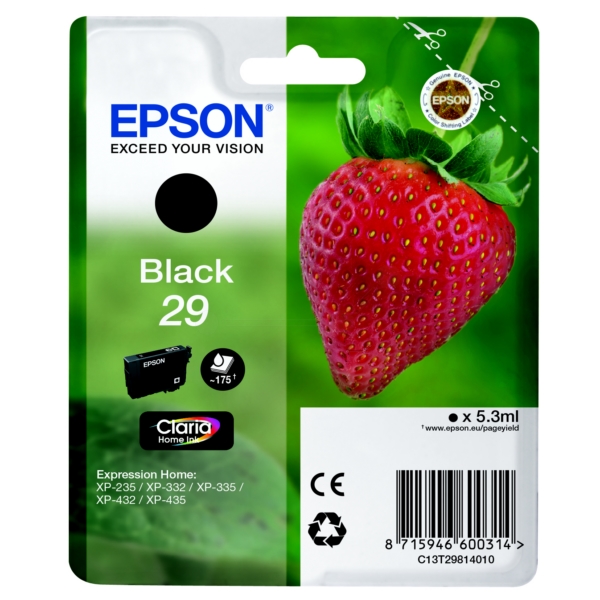 Epson Tinte C13T29814012 | T29814012 | 29 | T2981 schwarz