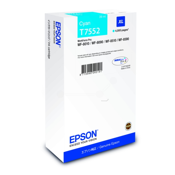 Epson Zubehör C13T755240 | T7552 | T755240 cyan