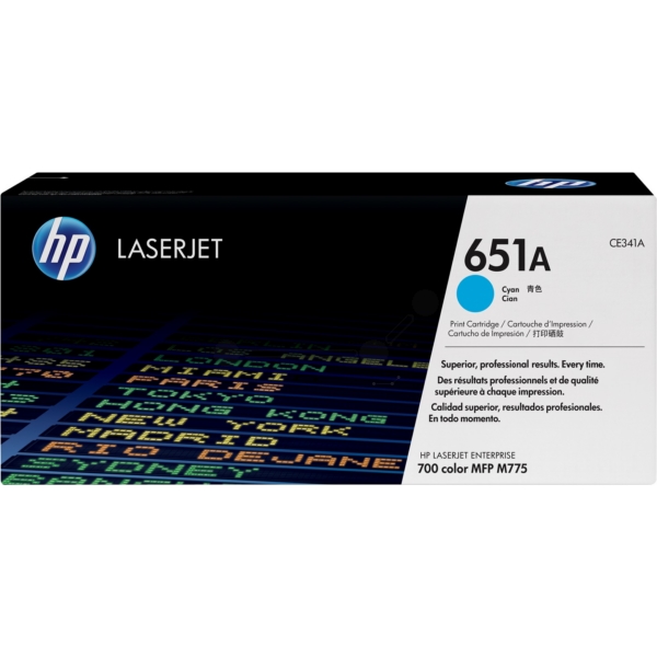 HP Toner CE341A | 651A | 651ACYAN cyan