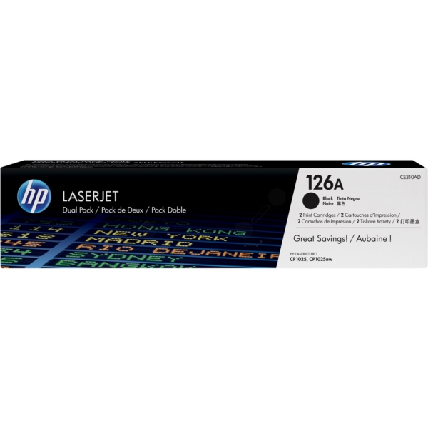 HP Toner CE310AD | 126A | 126ABLACK schwarz